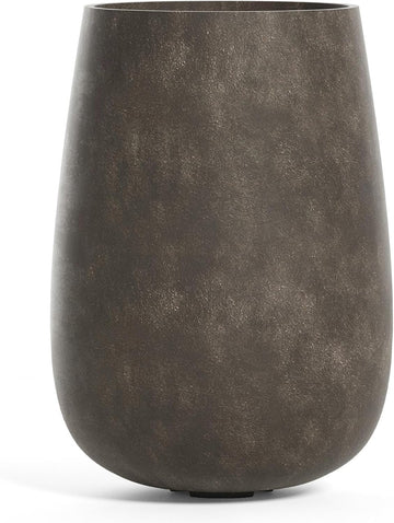 Mondo High Tall Indoor/Outdoor Planter, 22x30in River Stone