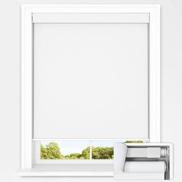 No Tools No Drill Cordless Blackout Roller Shades Windows, Easy to Install, Darkens Rooms, Blocks Heat, and Protects
