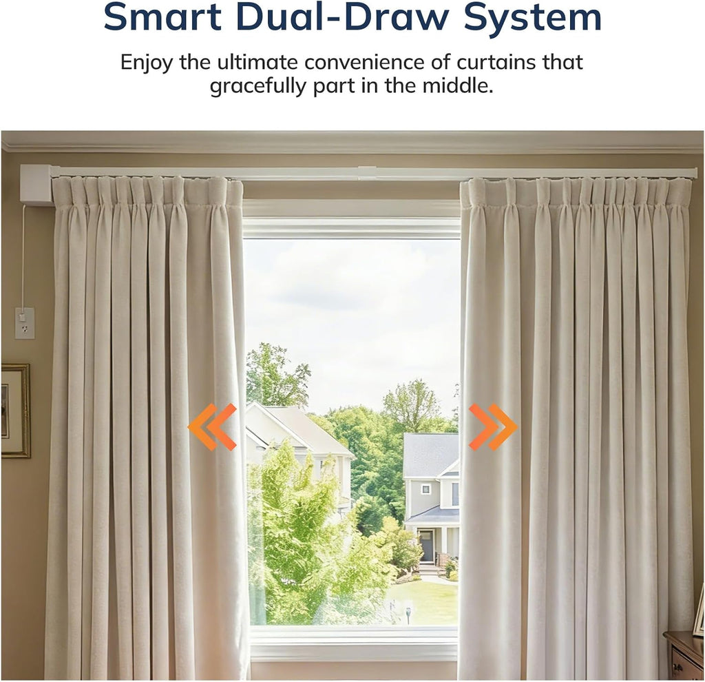 Smart Electric Curtain Track, Motorized Curtain Track System, Ultra Quiet Motor