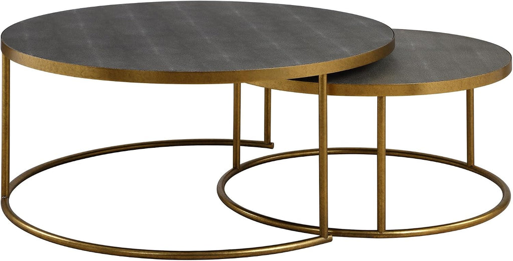 50080 Aragon - Coffee Table (Set of 2)-17.5 Inches Tall and 40 Inches Wide