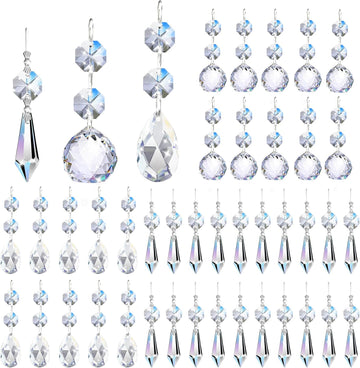 44 Pack Chandelier Crystals Replacement, 20 mm
