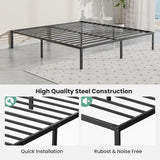 Full 12 Inch Bed Frame - Metal Platform Bed Frame Mattress Foundation with Steel Slat Support, No Box Spring Needed