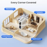 Dehumidifier for Home, Dehumidifiers for Bathroom, Bedroom, Living room, Closet with 68 OZ Water Tank