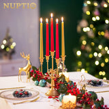 Gold Candelabras Candle Holder Set of 2 Metal Candelabra Centerpieces 5 Branches Candle Stick Stands Candleholder
