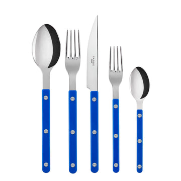 20-Piece Flatware Set for 4 - Bistrot Collection - Knife, Fork, Soup Spoon, Teaspoon & Dessert Fork - Stainless Steel