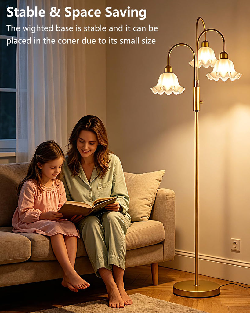 Flower Floor Lamp 3 Light Tree Floor Lamp