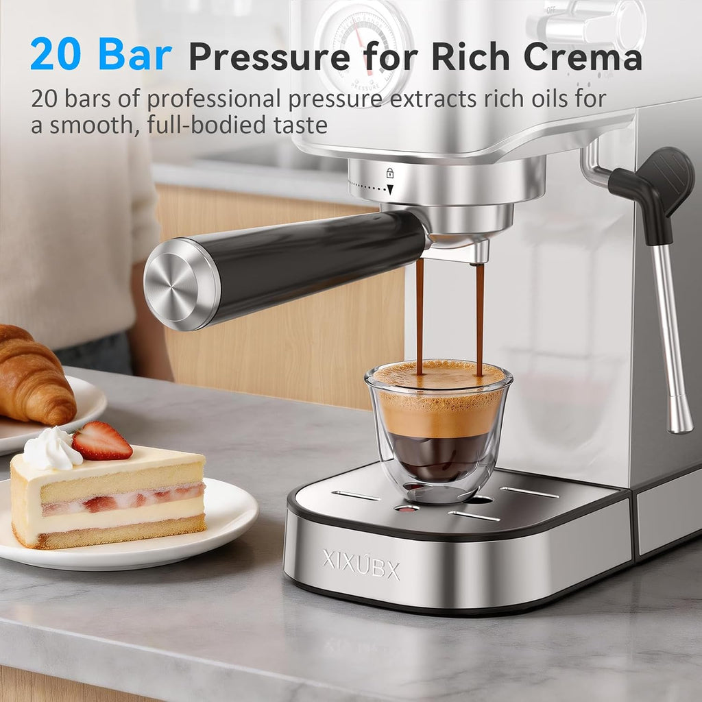 Espresso Machine with Milk Frother for Cappuccino & Latte