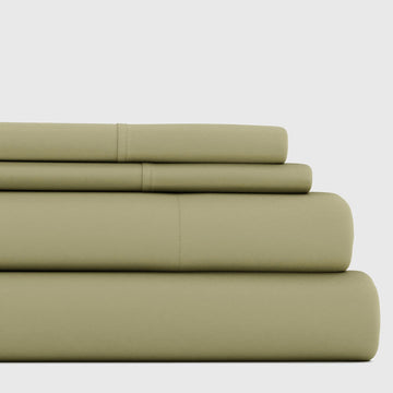 Queen Sheet Set 4 Piece - Ultra Comfortable & Breathable Cooling Queen Bed Sheets - Deep Pocket & Wrinkle-Free Sheets