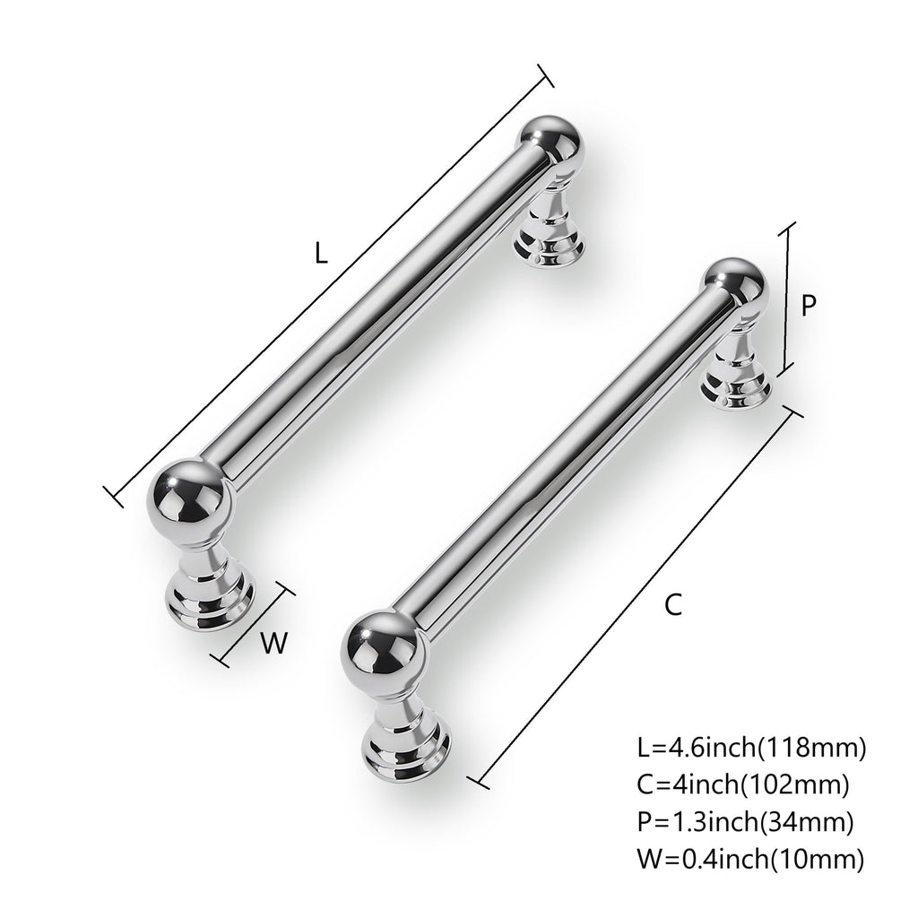 4 Inch 2 Pack Solid Kitchen Cabinet Handles Heavy Duty Cabinet Pulls Drawer Pulls Cabinet Hardware Kitchen Handles