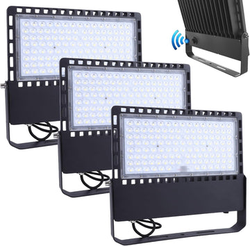 240W LED Stadium Lights,90000LM Dusk to Dawn Photocell Flood Light Outdoor,110 to 277 Volts,IP67,ETL