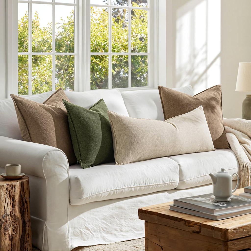 Decorative Long Lumbar Throw Pillow Cover