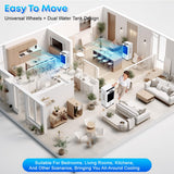 Portable Air Conditioners, 3-in-1 AC Cooling Fan 3 modes 3-Speed with Remote Control & 4 Ice Boxes