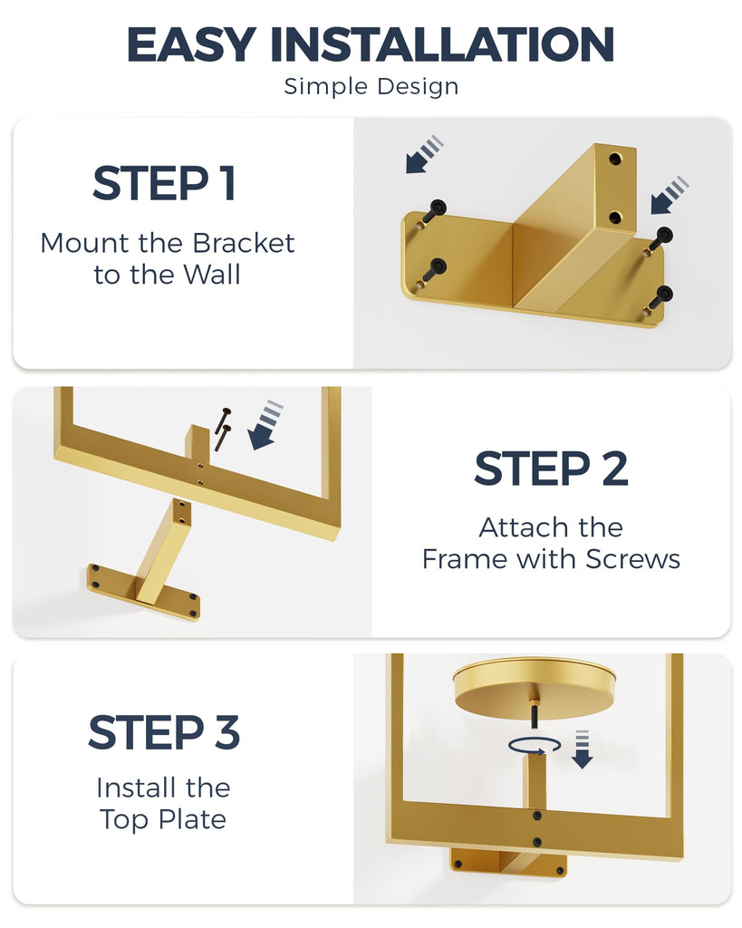 Wall Plant Holder Plant Stand Indoor Wall Planters Gold