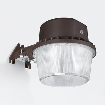 LED Barn Light Dusk to Dawn Area Lights Aluminum 5000K Bronze | Outdoor Security Flood Lighting with Photocell, ETL &