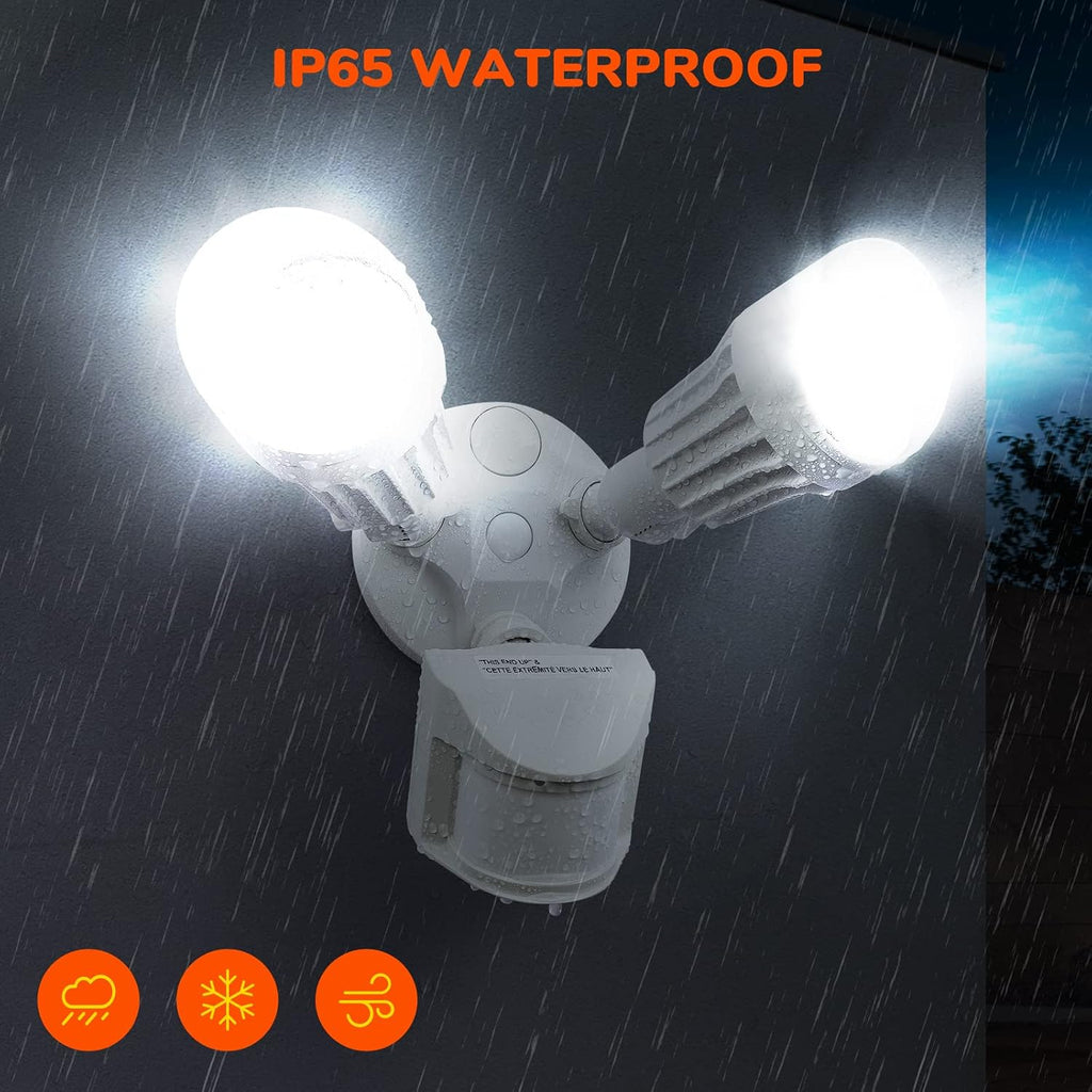 LED Security Lights,Motion Sensor Flood Light Outdoor Fixture,3000LM 27.5W(120W Equiv.),IP65 Waterproof,5000K