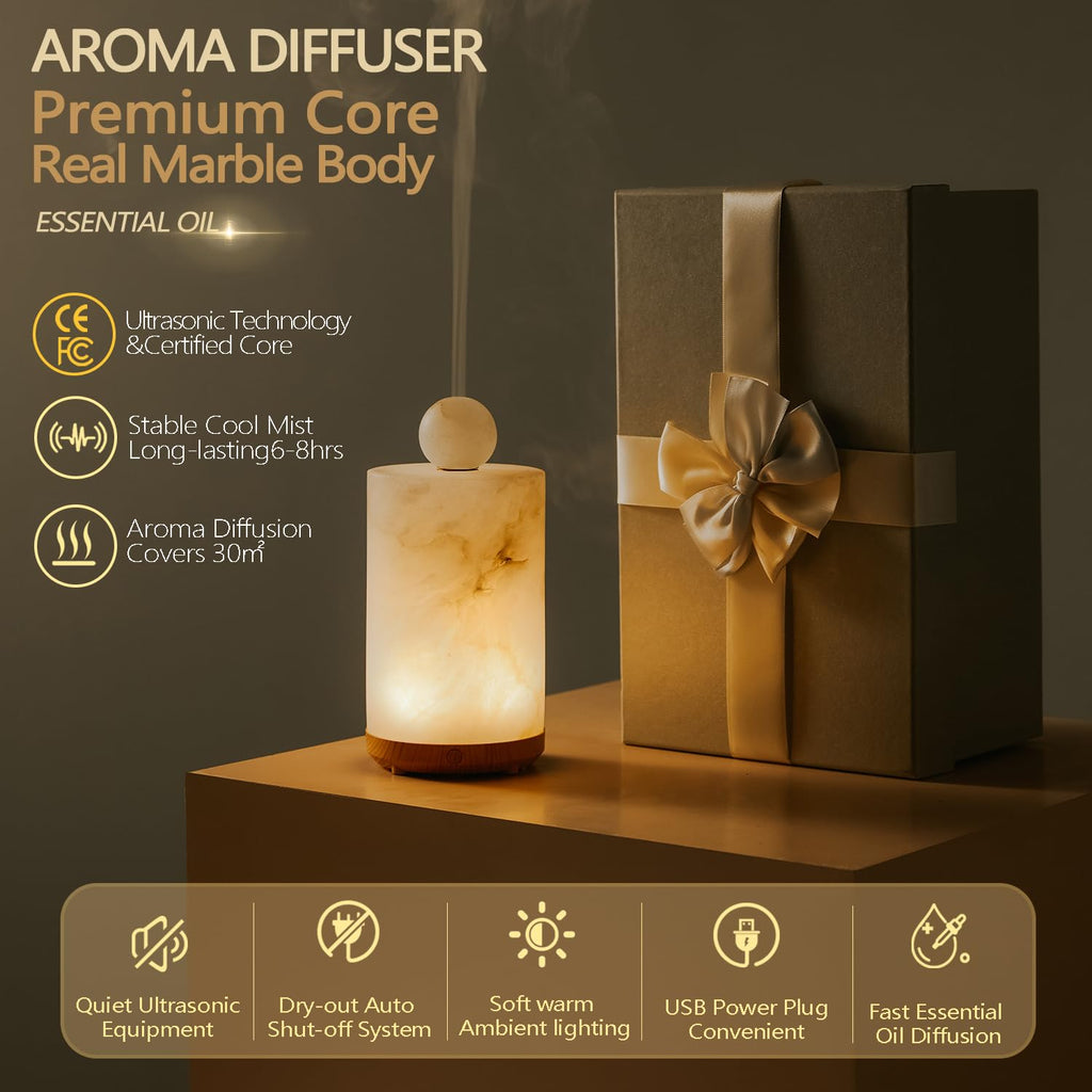 Stone Aromatherapy Essential Oil Diffuser Ultrasonic 100ml