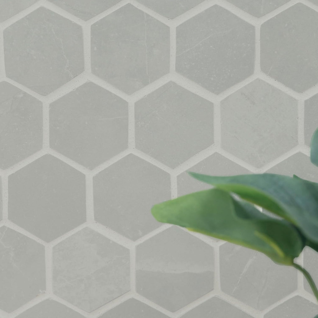 MSI Sande Grey 2in. x 2in. Hexagon Matte Porcelain Mosaic Tile Flooring - Set of 8