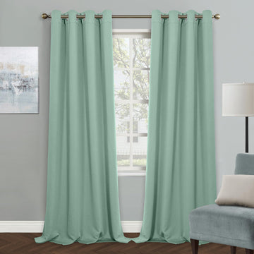 Blackout Curtains, Grommet 108 Inch Long Room Darkening Curtain, Thermal Insulated Sliding Door Curtains, 1 Curtain