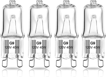 G9 Halogen Light Bulb 40W for Whirlpool Microwave Oven, Whirlpool Over The Stove Range Microwave, Replace W10709921