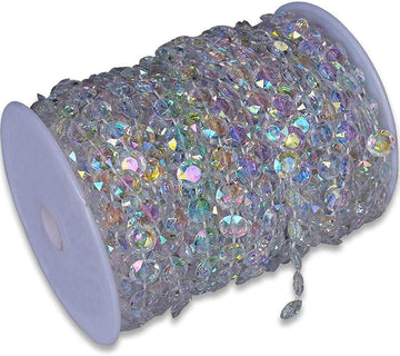 99FT DIY Garland Diamond Acrylic Crystal Beads Strand Shimmer Wedding Decorations Party Decoration Crafting Projects