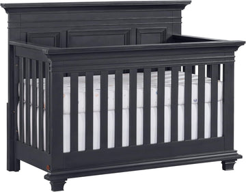 4-in-1 Convertible Baby Crib, Midnight Slate, Green Guard Gold Certified