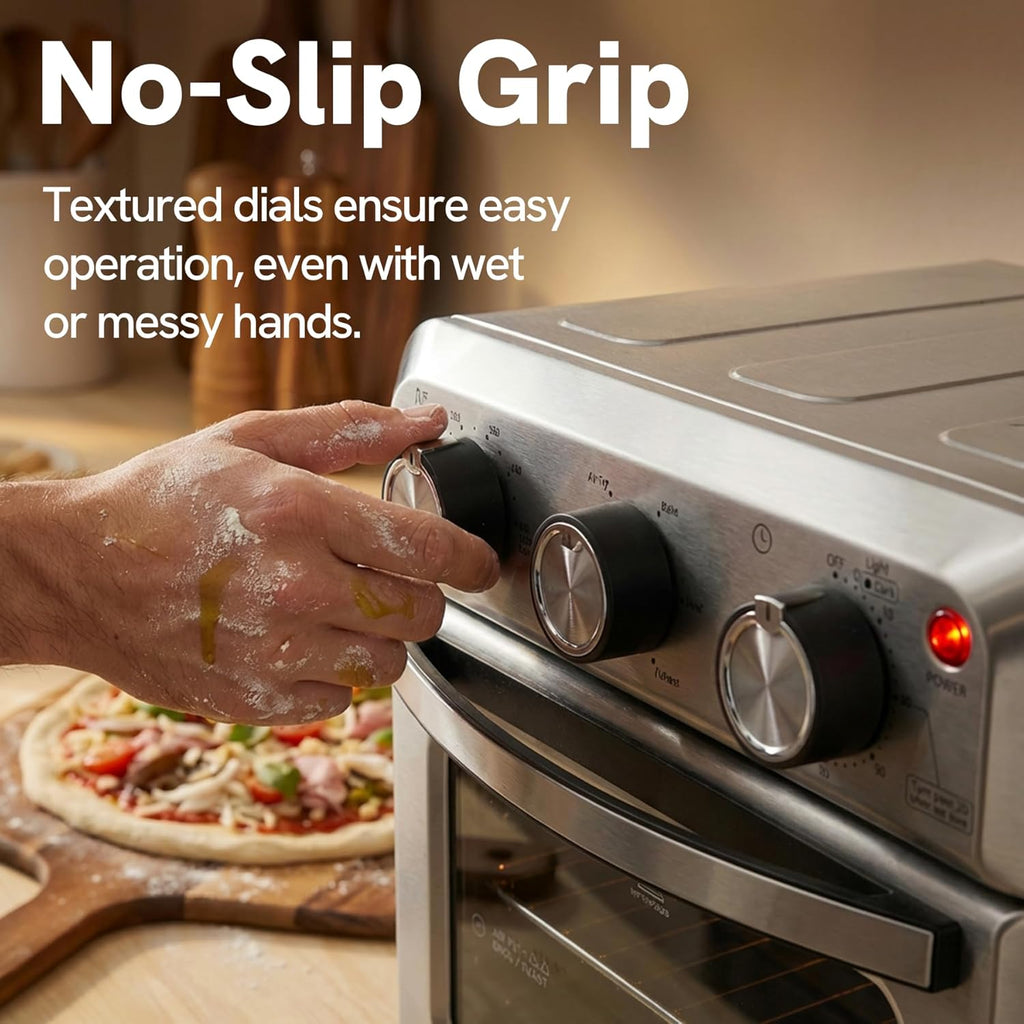 6-in-1 Air Fryer Toaster Oven Combo, Compact 12.7 QT Small Countertop Convection Oven, Fits 9" Pizza & 4 Toast