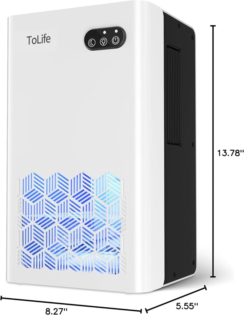 Dehumidifier for Home, 1000 sq.ft Dehumidifiers for Basement Bedroom Bathroom with 95 OZ Water Tank
