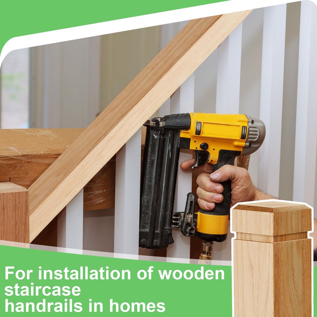 4 Pcs 3.5 x 48 Inch Red Oak Newel Post for Stair Handrail