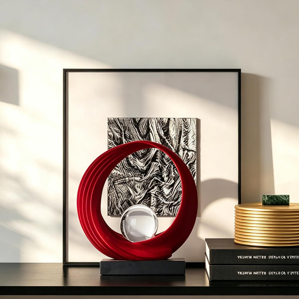 Absract Statue Accent Shelf Decor Aesthetic Adornos para Sala Moderno Home Decor for Coffee Table, Living Room