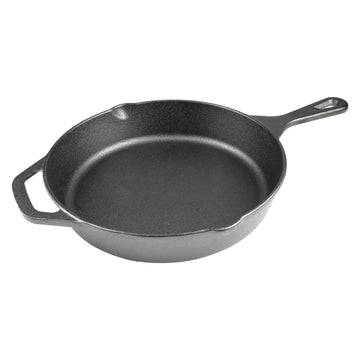 10 Inch Cast Iron Skillet, Pre-Seasoned Frying Pan for Oven, Stovetop, Grill & Campfire, Durable, Non-Toxic
