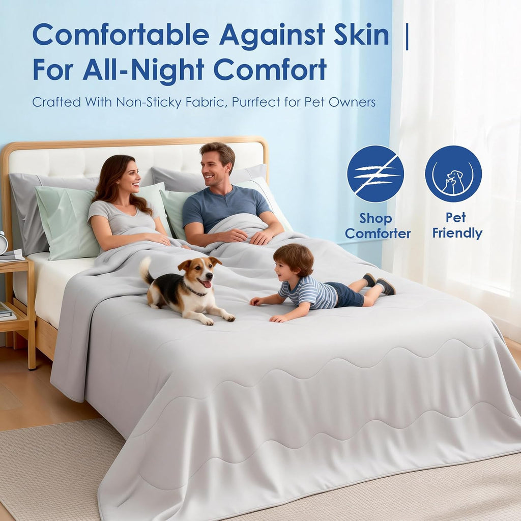 Summer Cooling Comforter Queen, Ultra Cooling Blankets for Hot Sleeper