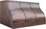 30 Inch Copper Wall Mount Range Hood Baffle Filters
