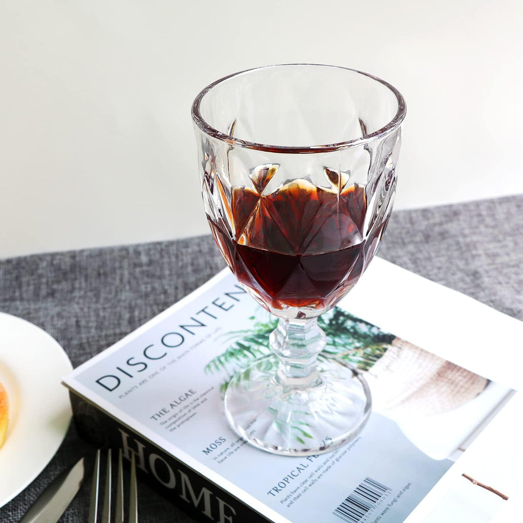 Red Wine Glasses, Stemware,12 Ounce,Set of 8, Ideal for Daily Use or Entertaining Occasion.Elegant Drinking Cups for