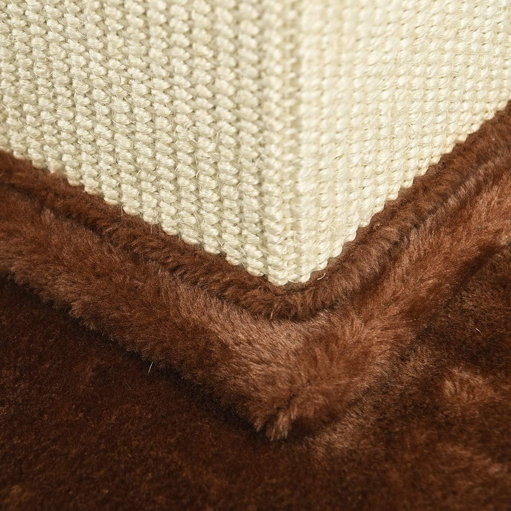 Sturdy Cat Scratching Post for Indoor Cats & Kittens, Classic Single Post with Sisal Rope, Jute Fiber, Wood Base