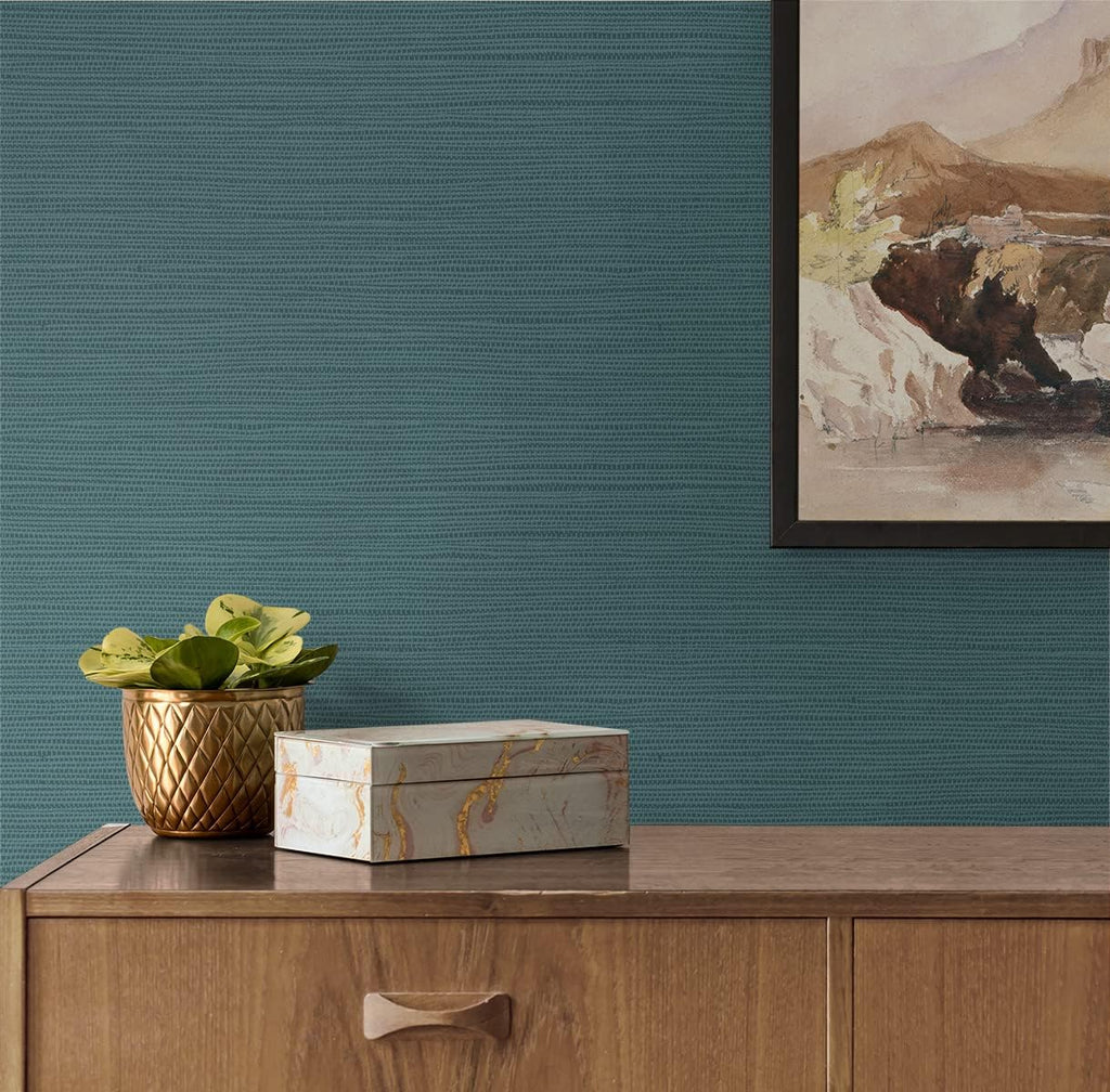 Faux Grasscloth Paintable Peel and Stick Wallpaper (Off-White)