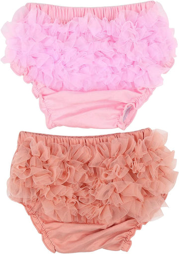 Baby Infant Girls 2PCS Set Tulle Ruffle Bloomer