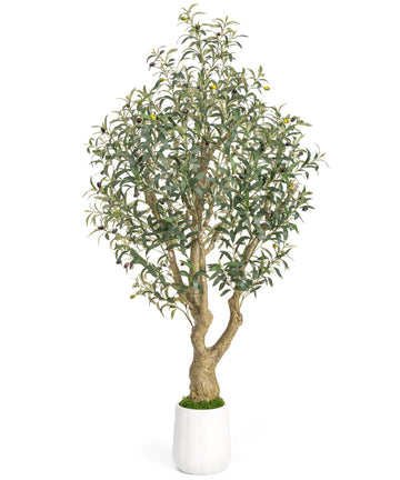 6ft Artificial Olive Tree: Large Lifelike Plant
