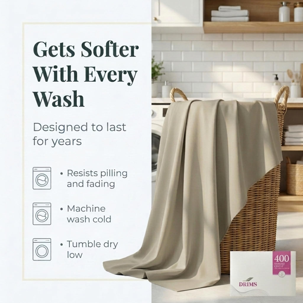 400 Thread Count 100% Egyptian Cotton King Size Sheets Set, Deep Pocket Cooling Bed Sheets, Luxury Sateen Breathable