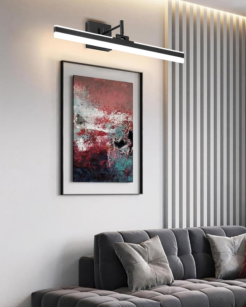 Modern LED Vanity Light,23.6'' Adjustable & Rotatable Bathroom Light Fixture Above Mirror, Wall Sconce,ETL, Black