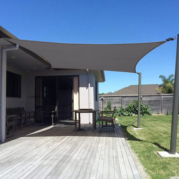 13' x 20' Rectangle Shade Sail 95% UV Block Outdoor Canopy | Sun shade sail canopy for backyard, patio, garden, deck