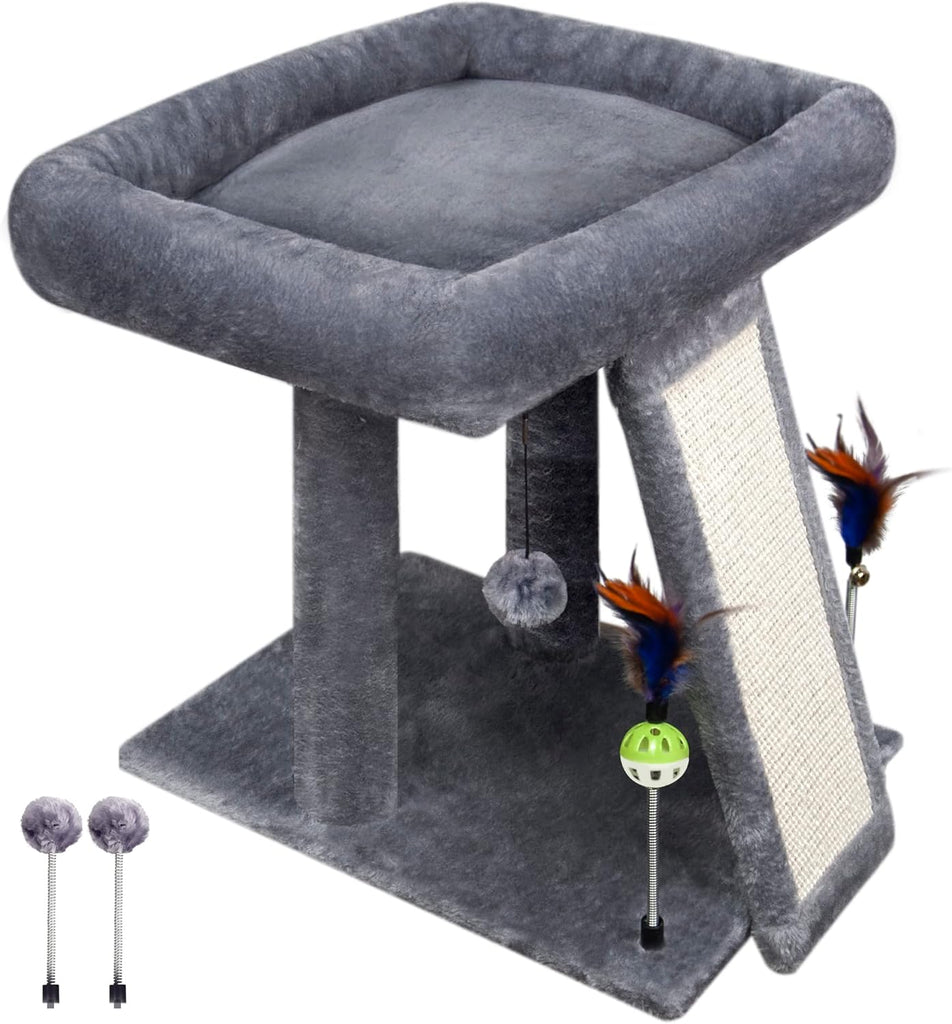 Cat Tree Tower with Cat Scratching Post for Indoor Cats