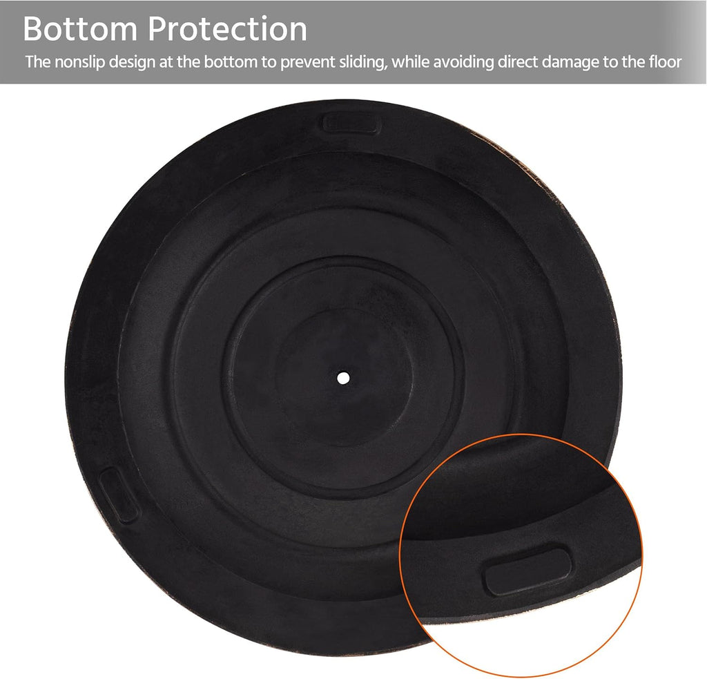 22 lbs Heavy Duty Outdoor Umbrella Base 18" Round Patio All-Weather Umbrella Stand Market Umbrella Base Bronze
