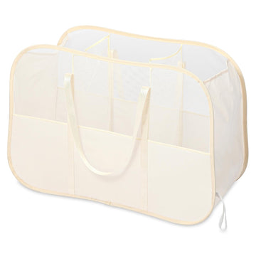 Collapsible Laundry Baskets with 3 Compartment, 150L Tear-proof Pop Up Hamper, Foldable Laundry Basket with Tote
