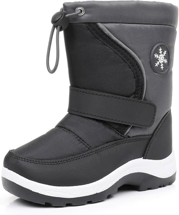Kids Boys Girls Snow Boots Warm Winter Boots Water-resistant