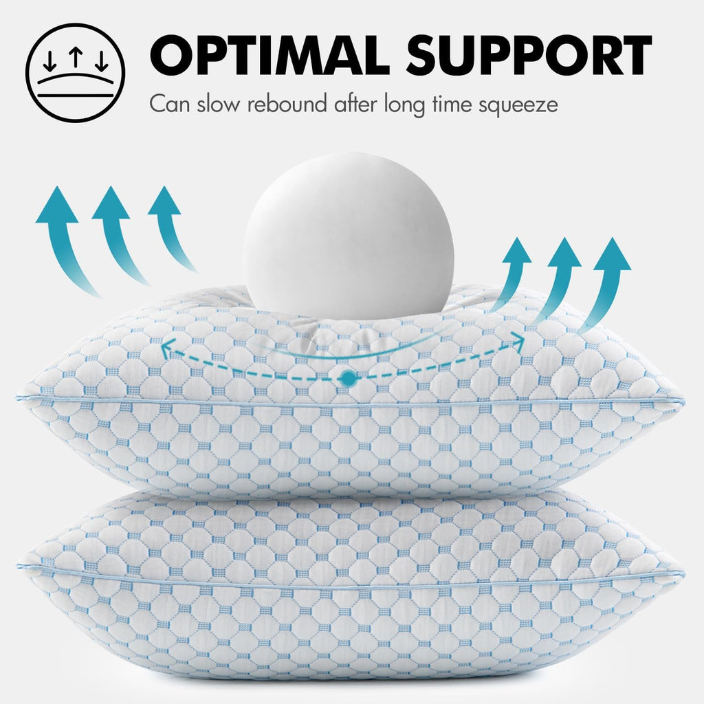 20x20 Decorative Pillow Inserts Memory Foam Filling - Set of 2