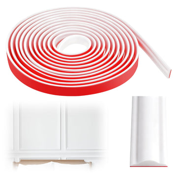20FT x 1.1 Inch Peel and Stick Chair Rail Moulding for Walls White Self Adhesive Flexible Border Trim Wall Decoration