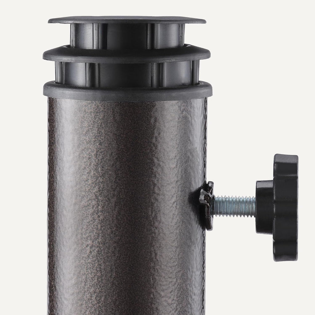 Adjustable Patio Umbrella Stand, Black, 22 Pounds
