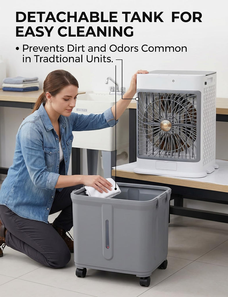 Portable Air Conditioners, Swamp Cooler Evaporative Air Cooler Portable AC Unit for Room