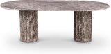 Messina Brown Marble Dining Table
