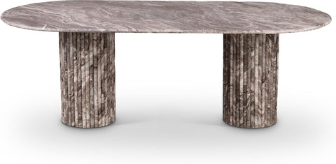 Messina Brown Marble Dining Table